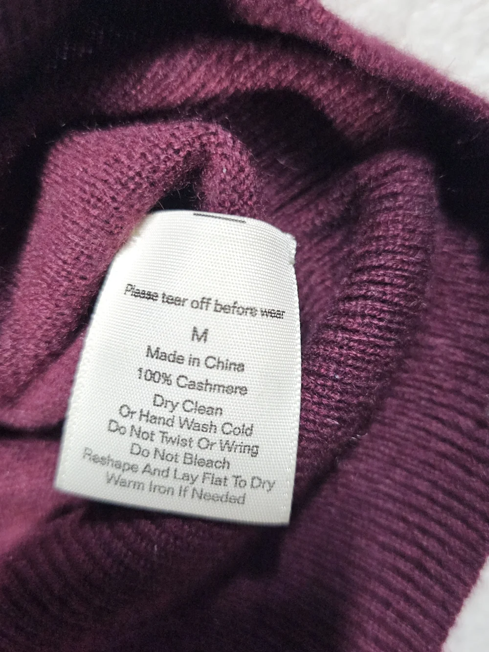 White + Warren Women's Crewneck Sweater - Wine 100% Cashmere.
